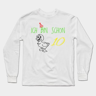 Children's birthday 10 years gift t-shirt Long Sleeve T-Shirt